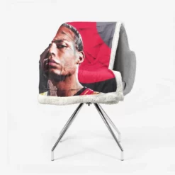 Virgil van Dijk Popular Soccer Player Sherpa Fleece Blanket 2