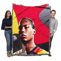 Virgil van Dijk Popular Soccer Player Woven Blanket