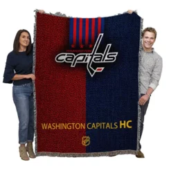 Washington Capitals Stanley Cup NHL Woven Blanket