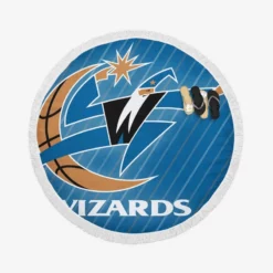 Washington Wizards Club Logo Round Beach Towel