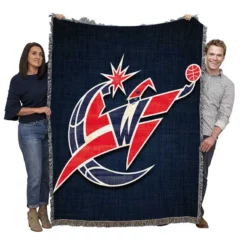 Washington Wizards Excellent NBA Team Woven Blanket