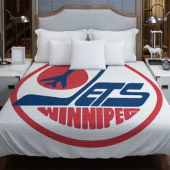 Winnipeg Jets NHL Club Logo Duvet Cover
