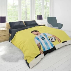 World Cup Winning Captain Lionel Messi Duvet Cover 1