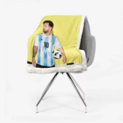 World Cup Winning Captain Lionel Messi Sherpa Fleece Blanket 2