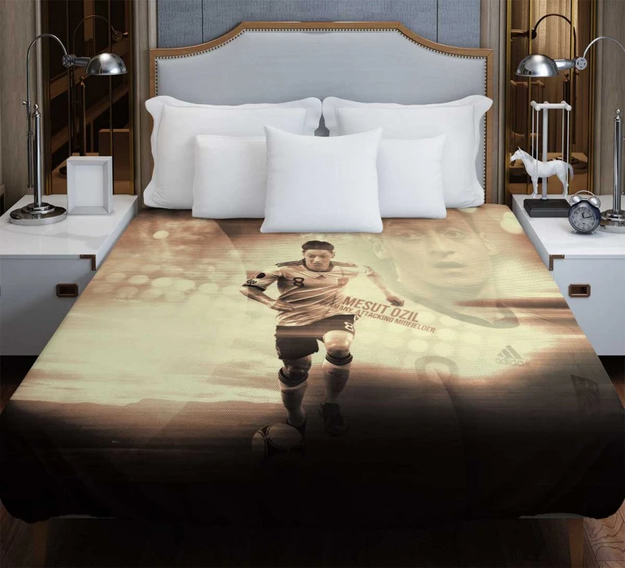 World Cup Winning Soccer Player Mesut Ozil Duvet Cover