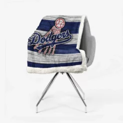 World Series MLB Baseball Club Los Angeles Dodgers Sherpa Fleece Blanket 2