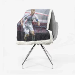 Zinedine Zidane FIFA Confederations Cup Footballer Sherpa Fleece Blanket 2