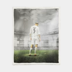 Zinedine Zidane Football Legend Sherpa Fleece Blanket 1