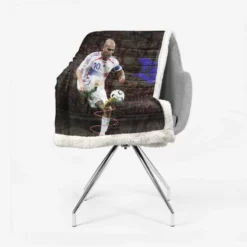 Zinedine Zidane Inspirational French Football Sherpa Fleece Blanket 2