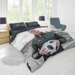 Zinedine Zidane Top Ranked Footballer Duvet Cover 1