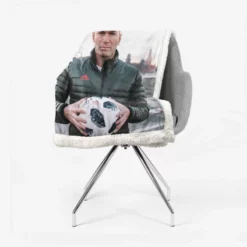 Zinedine Zidane Top Ranked Footballer Sherpa Fleece Blanket 2