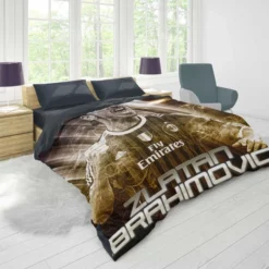 Zlatan Ibrahimovic UEFA Super Cup Football Duvet Cover 1