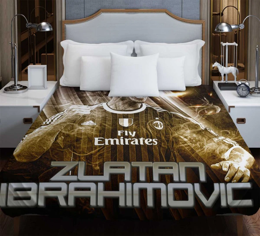 Zlatan Ibrahimovic UEFA Super Cup Football Duvet Cover