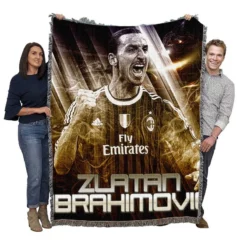 Zlatan Ibrahimovic UEFA Super Cup Football Woven Blanket