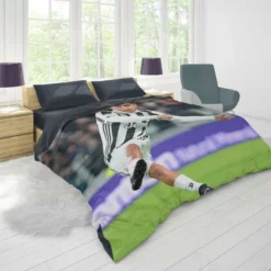 celebrated Football Player Paulo Dybala Duvet Cover 1