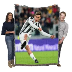 celebrated Football Player Paulo Dybala Woven Blanket