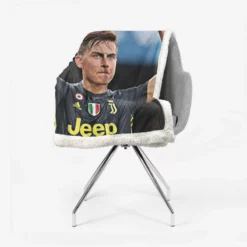 dependable Juve sports Player Paulo Bruno Dybala Sherpa Fleece Blanket 2