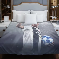 ethical Football Player Paulo Bruno Dybala Duvet Cover