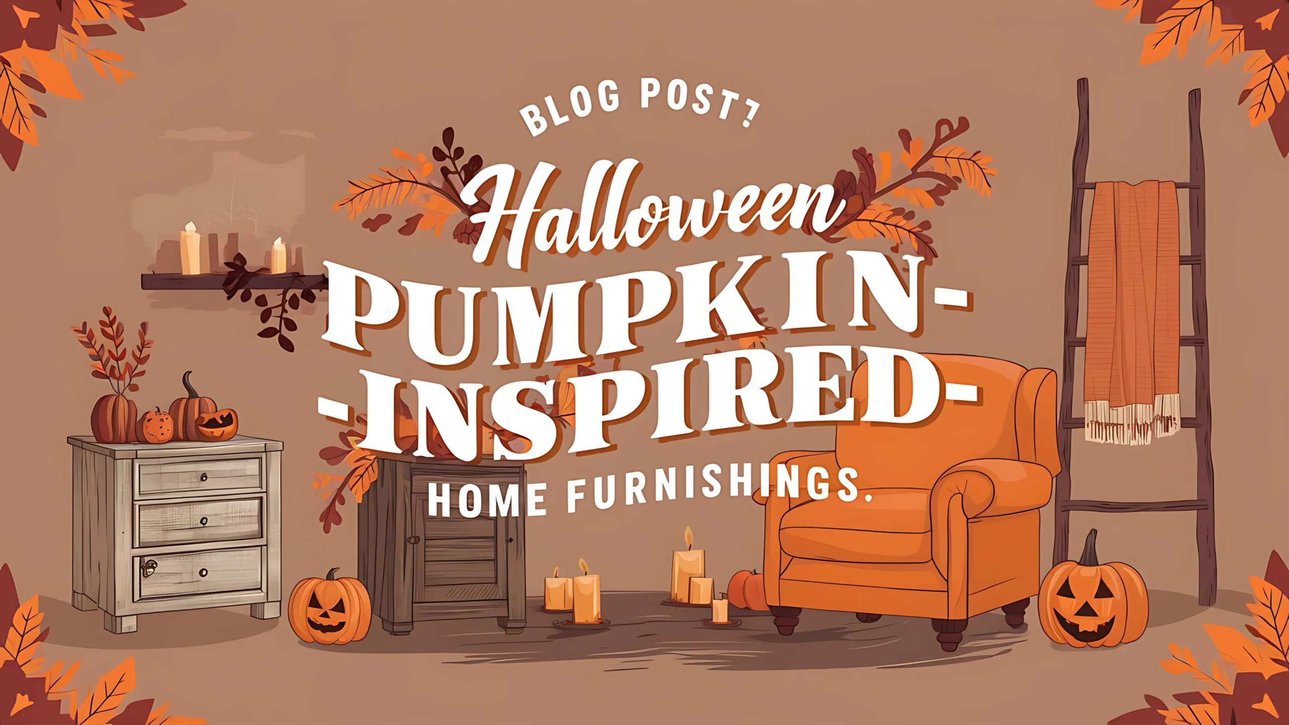 Halloween Pumpkin-Inspired Home Furnishings